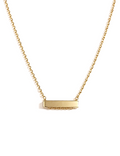 Small 3D Engraving Bar personalised necklace