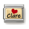 I Love Clare Link Charm