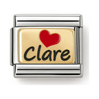 I Love Clare Link Charm
