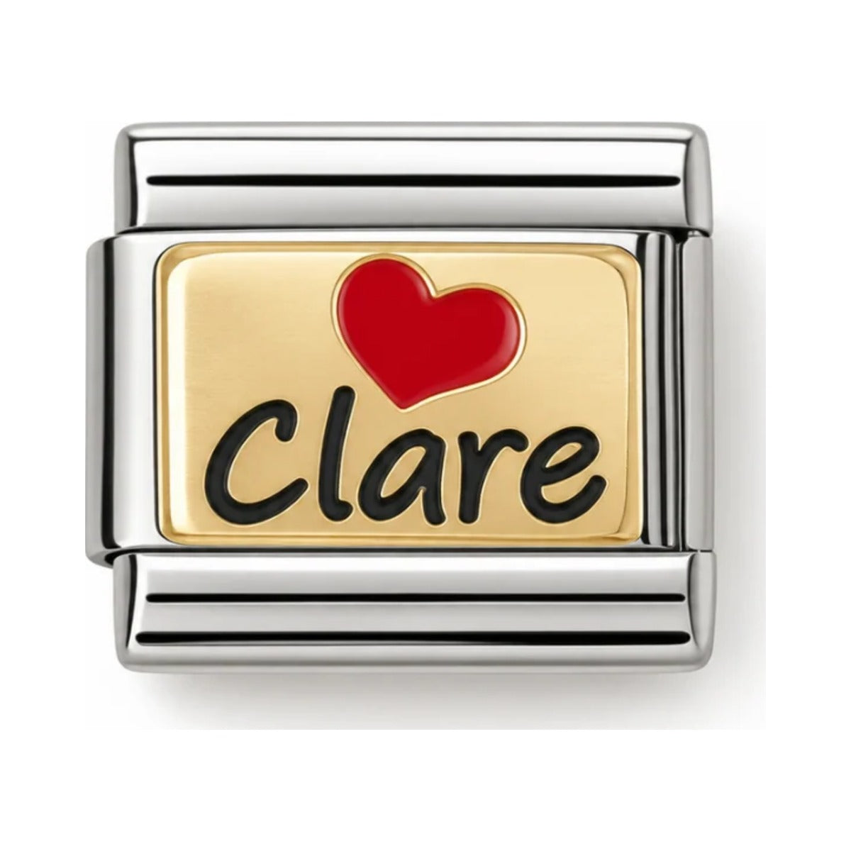I Love Clare Link Charm