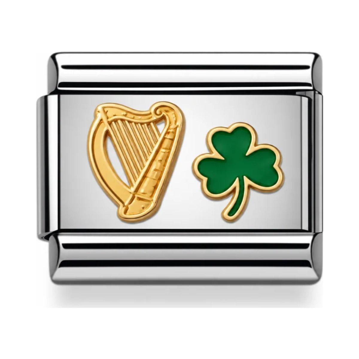Irish Harp & Shamrock
