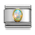 October Birthstone Link Charm – Opal