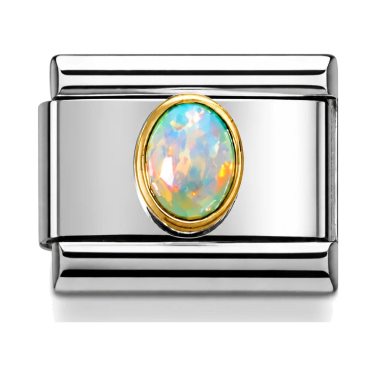 October Birthstone Link Charm – Opal