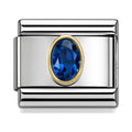 September Birthstone Link Charm – Sapphire