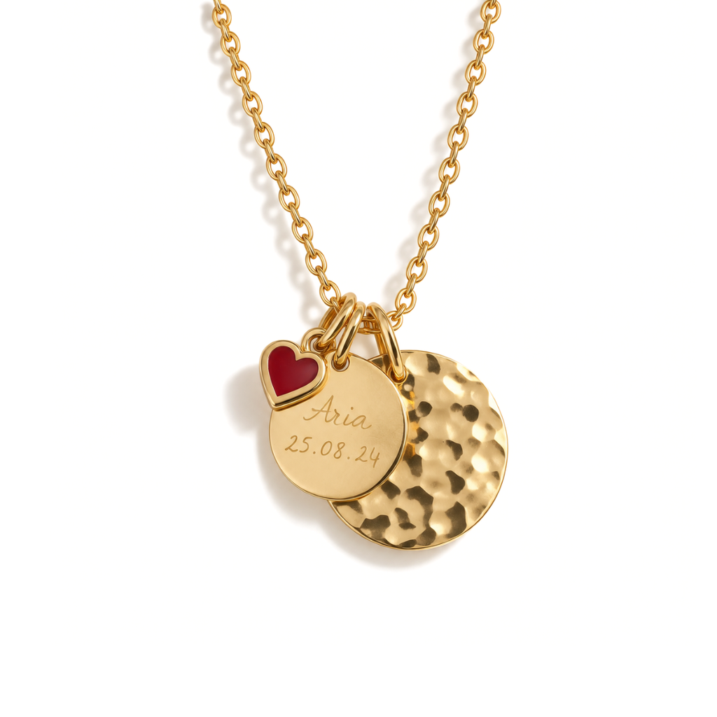 Triple Charm personalised necklace