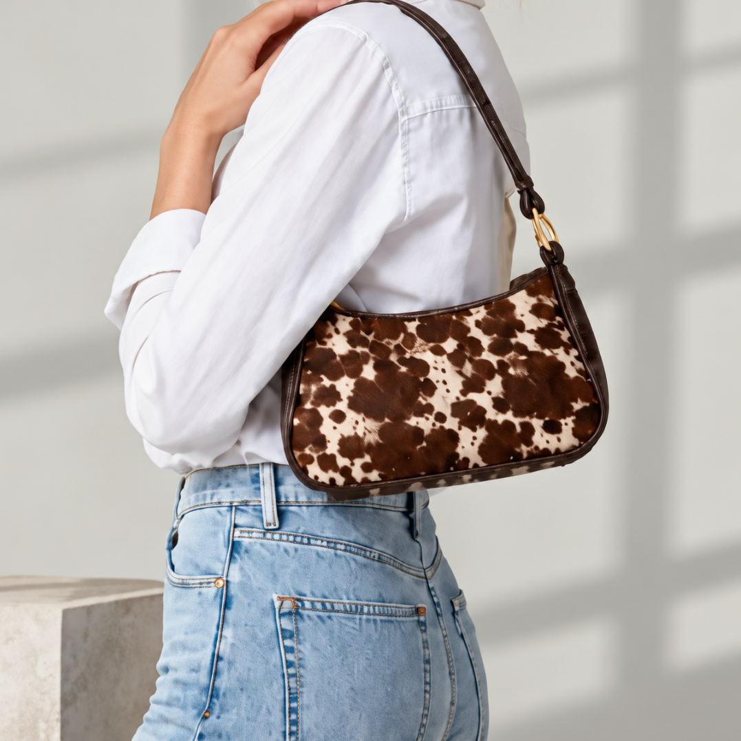 Animal Print Mini Shoulder Bag, alternate view
