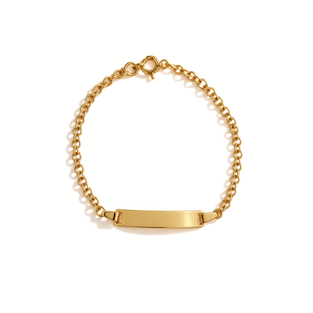 Kids' engravable ID Belcher Bracelet