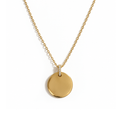 Small Engravable Disc personalised necklace