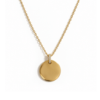 Small Engravable Disc personalised necklace