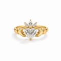 Claddagh Ring with Marquise Crown