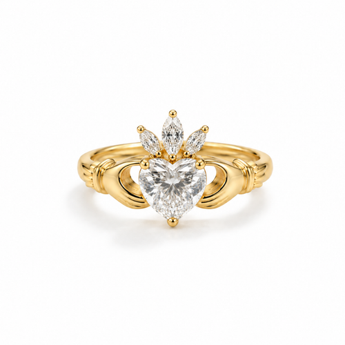 Claddagh Ring with Marquise Crown
