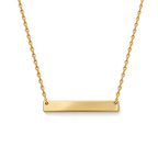 The Signature Bar Necklace, engravable personalised bar necklace