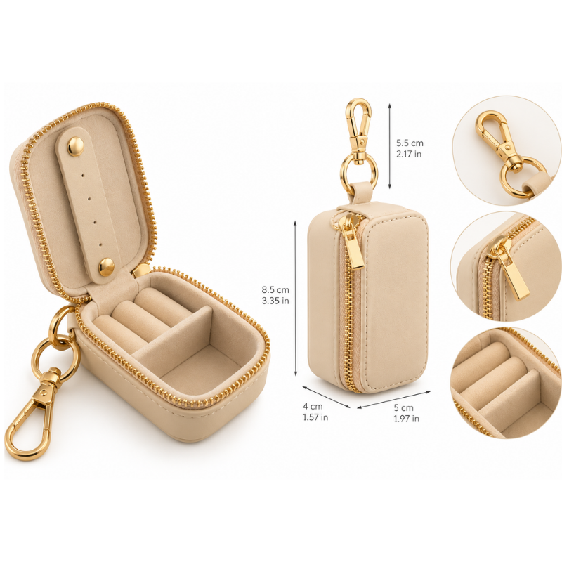 Keychain Mini Travel Jewellery Box